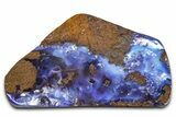 Blue Boulder Opal Split Pair - Queensland, Australia #381626-1